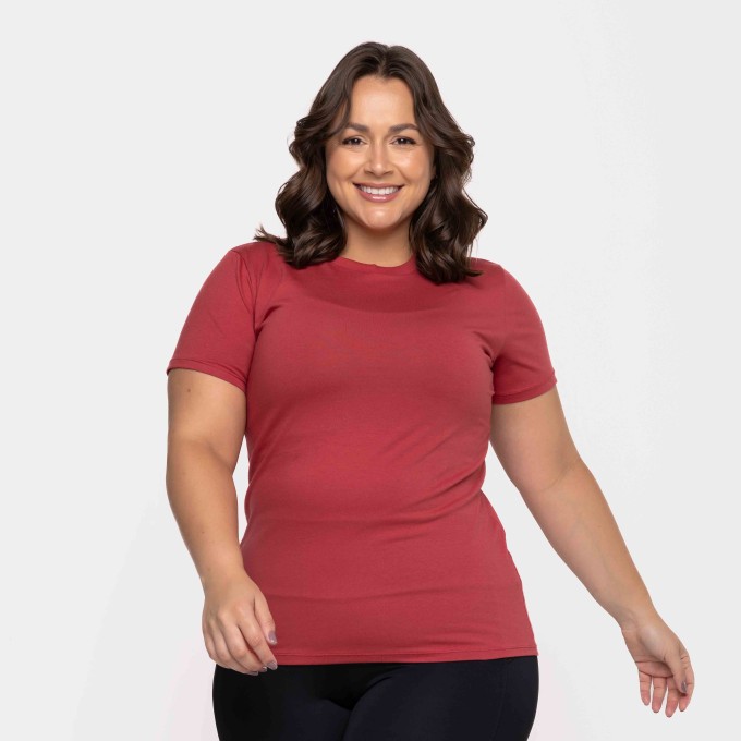 T-Shirt Slim Algodão Rouge