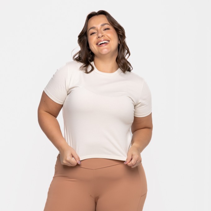 T-Shirt Ampla Algodão OffWhite