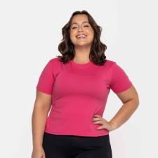 T-Shirt Ampla Algodão Pink Doce
