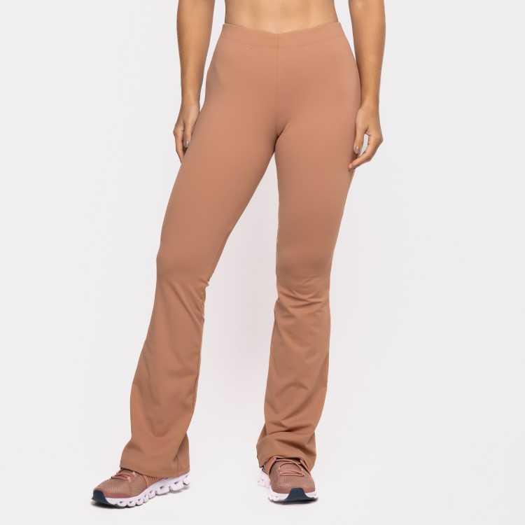 Calça Street Flare Poliamida Ganache Mocha