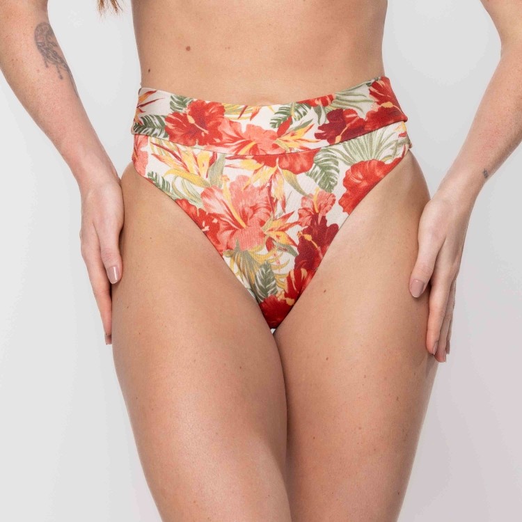 Calcinha Biquini Hot Pants Happiness Floral