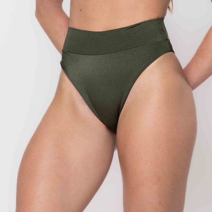 Calcinha Biquíni Hot Pants Happiness Verde Militar
