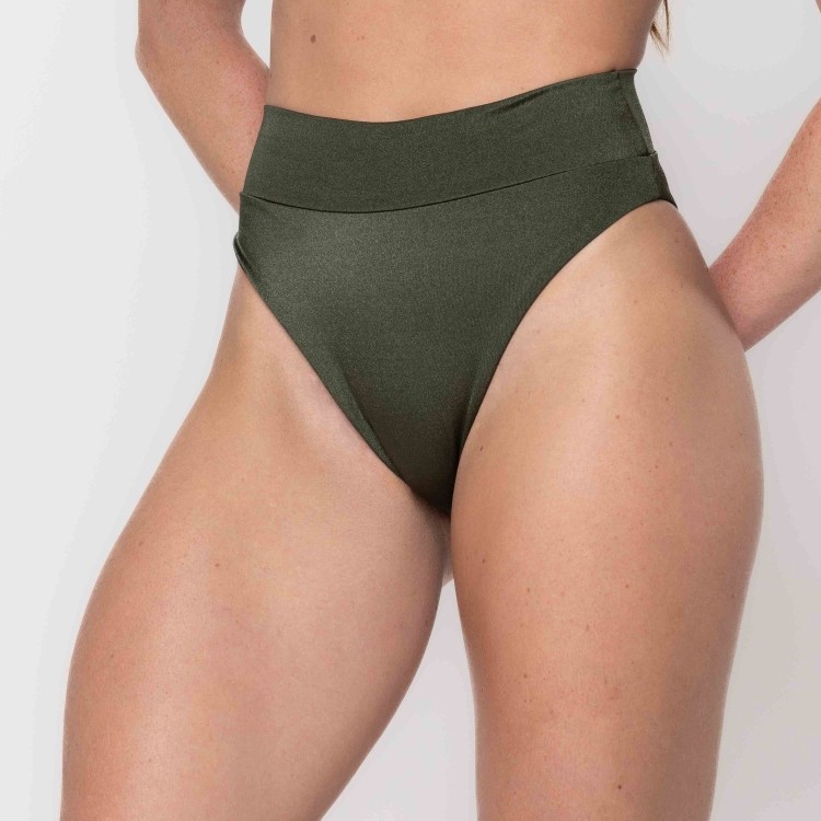 Calcinha Biquíni Hot Pants Happiness Verde Militar