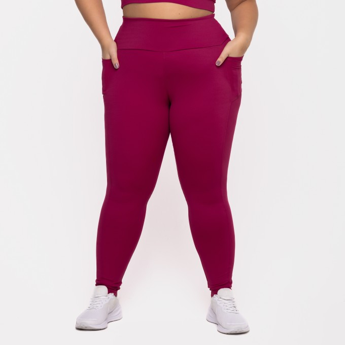 Legging Street com Bolsos Laterais Poliamida Desejo