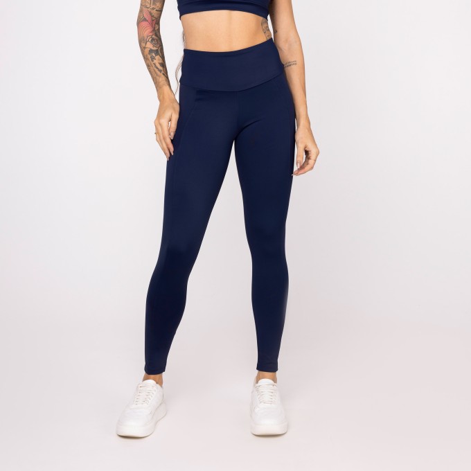Legging Cós Meia Lua Marinho