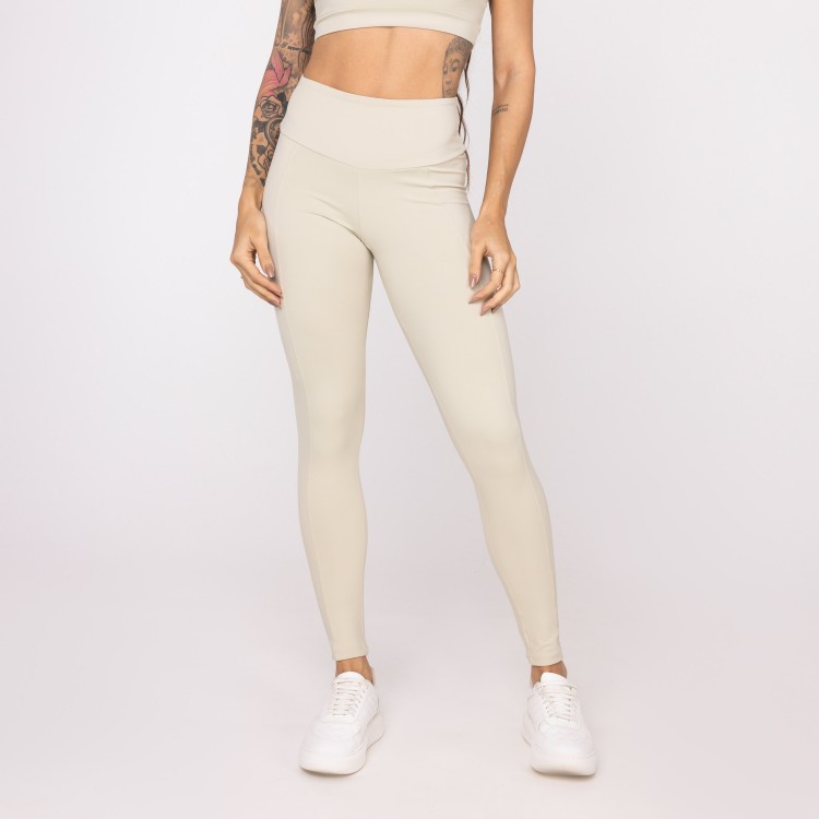 Legging Meia Lua Areia