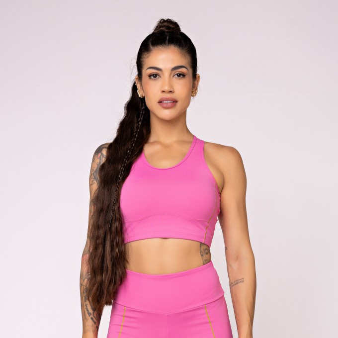 Top Recortes Nadador Alvorada Rosa Chiclete