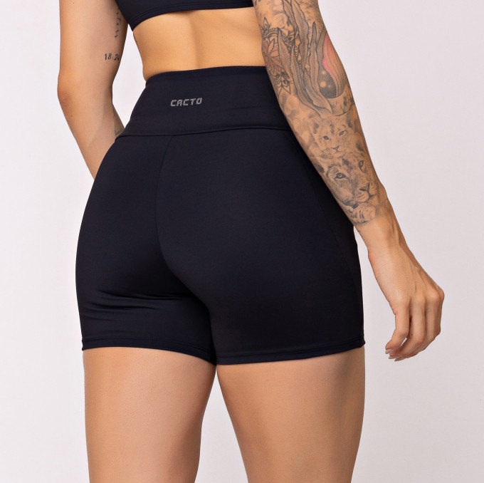 Short Brisa com Bolsos Laterais Preto