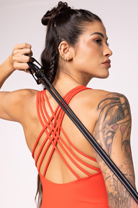 Macaquinho Brisa com Alças Cruzadas Malagueta