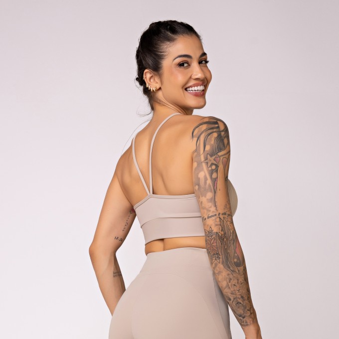 Top Ondas Texturizado Tapioca