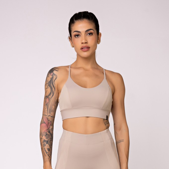 Top Ondas Texturizado Tapioca