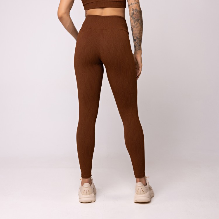 Legging Básica Texturizada Cacau