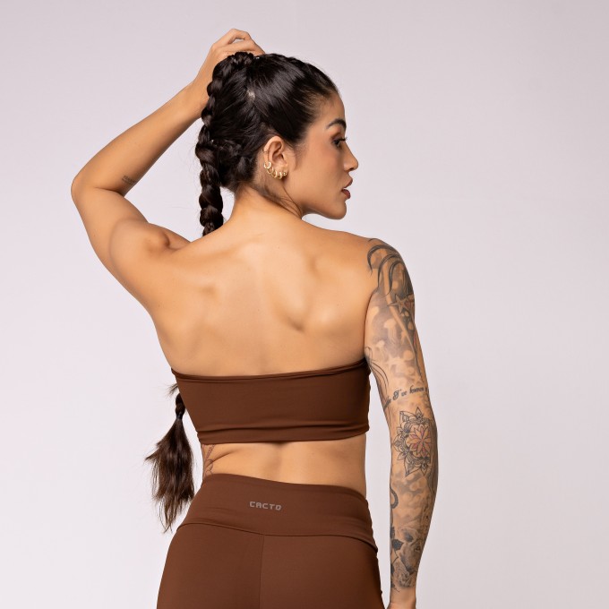 Top Faixa Oásis Cacau