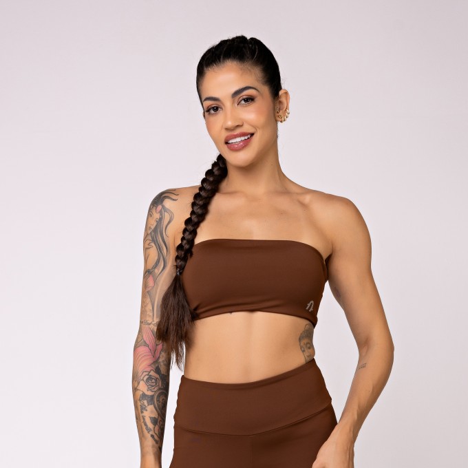 Top Faixa Oásis Cacau