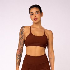 Top Alças Cruzadas Oásis Cacau