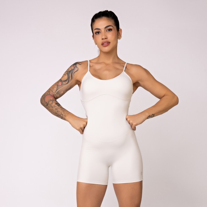 Macaquinho com Alcinhas Reguláveis Oásis OffWhite