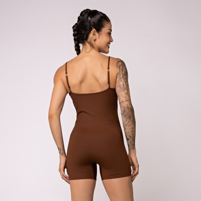 Macaquinho com Alcinhas Reguláveis Oásis Cacau