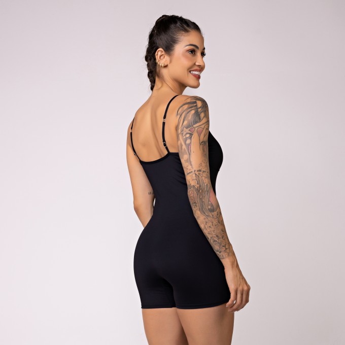 Macaquinho com Alcinhas Reguláveis Oásis Preto