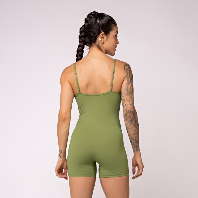 Macaquinho com Alcinhas Reguláveis Oásis Oliva