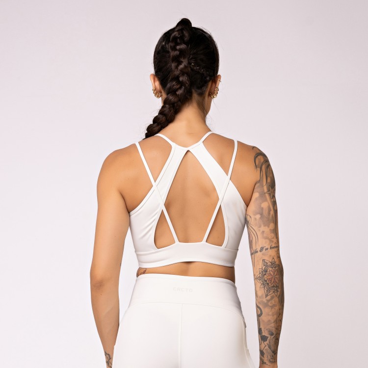 Top com Alças Cruzadas Fusion OffWhite