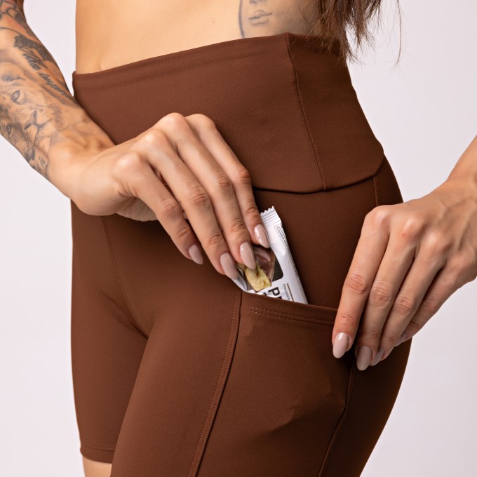 Short com Bolso Lateral Impulso Cacau