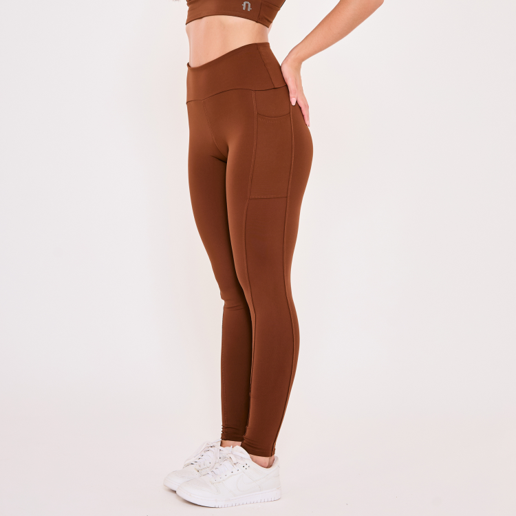 Legging com Bolso Lateral Impulso Cacau