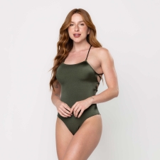 Maiô Trançado Glee Verde Militar