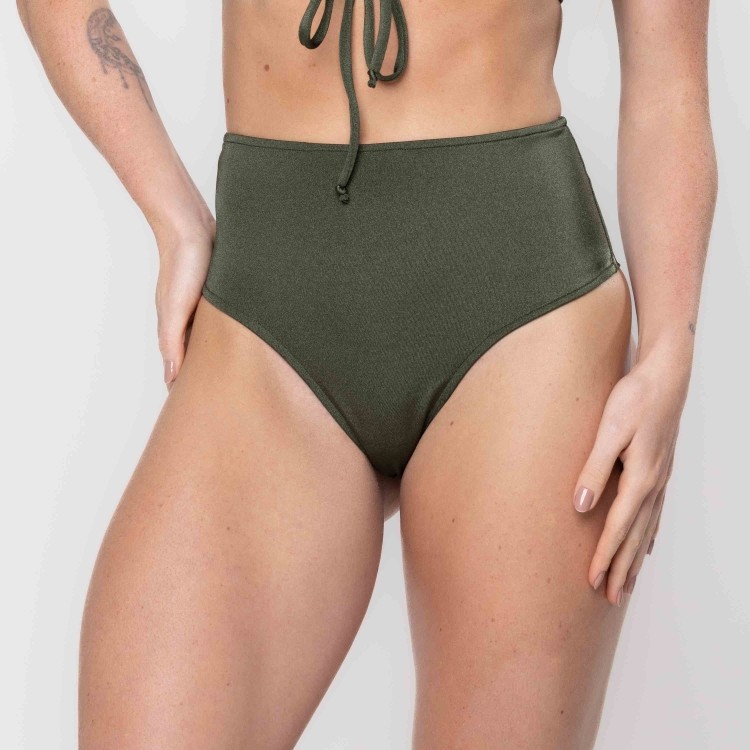 Calcinha Biquíni Hot Pants Fio Duplo Glee Verde Militar