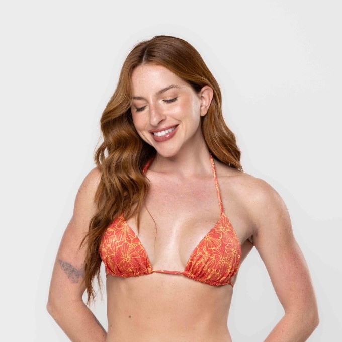 Top Biquini Cortininha Shine Floral